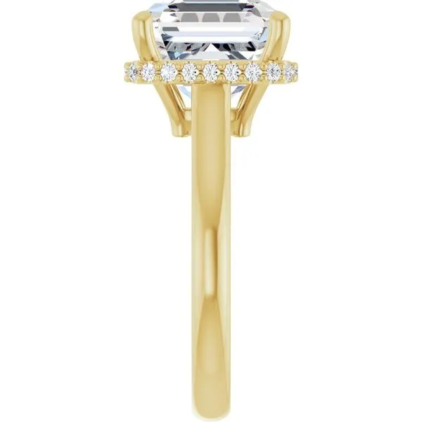 Hidden Halo-Style Engagement Ring Image 4 J. West Jewelers Round Rock, TX
