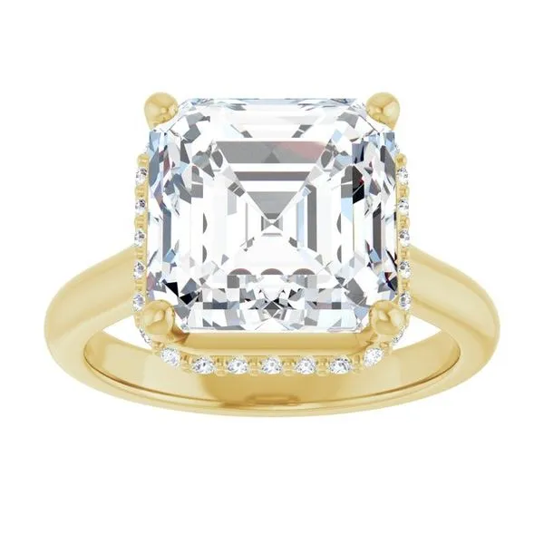 Hidden Halo-Style Engagement Ring Image 3 JF Jones Jewelers Rochester, NY