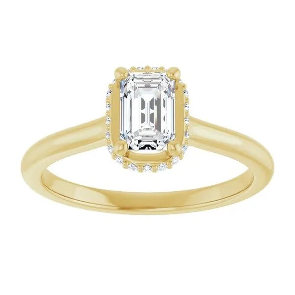 Hidden Halo-Style Engagement Ring Image 3 Don's Jewelry & Design Washington, IA