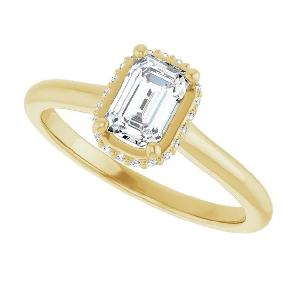 Hidden Halo-Style Engagement Ring Image 5 Michael Szwed Jewelers Longmeadow, MA