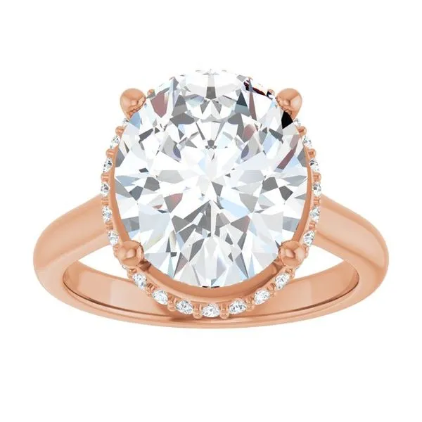 Hidden Halo-Style Engagement Ring Image 3 House of Silva Wooster, OH