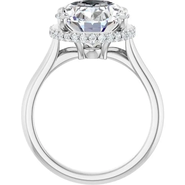 Hidden Halo-Style Engagement Ring Image 2 Ask Design Jewelers Olean, NY