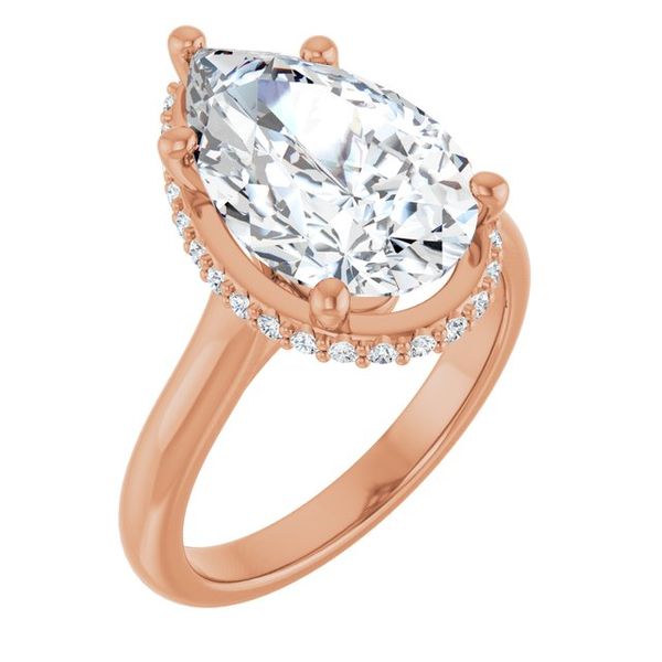 Hidden Halo-Style Engagement Ring