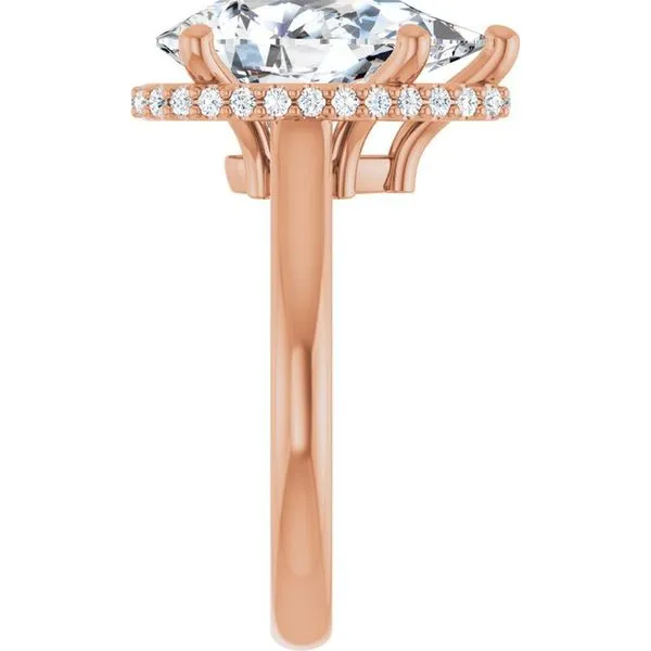 Hidden Halo-Style Engagement Ring Image 4 JF Jones Jewelers Rochester, NY