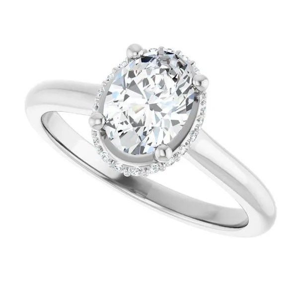 Hidden Halo-Style Engagement Ring Image 5 JF Jones Jewelers Rochester, NY