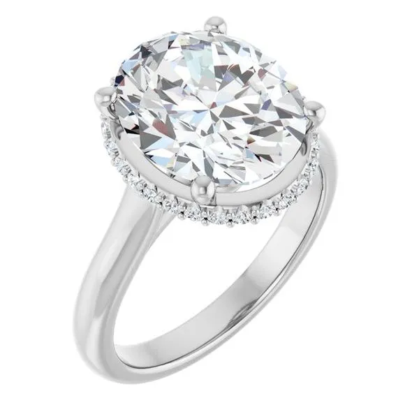Hidden Halo-Style Engagement Ring Mark Jewellers La Crosse, WI
