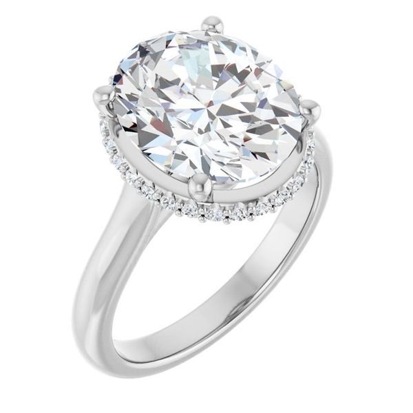 Hidden Halo-Style Engagement Ring