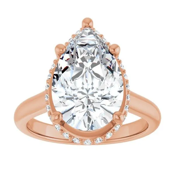 Hidden Halo-Style Engagement Ring Image 3 Don's Jewelry & Design Washington, IA