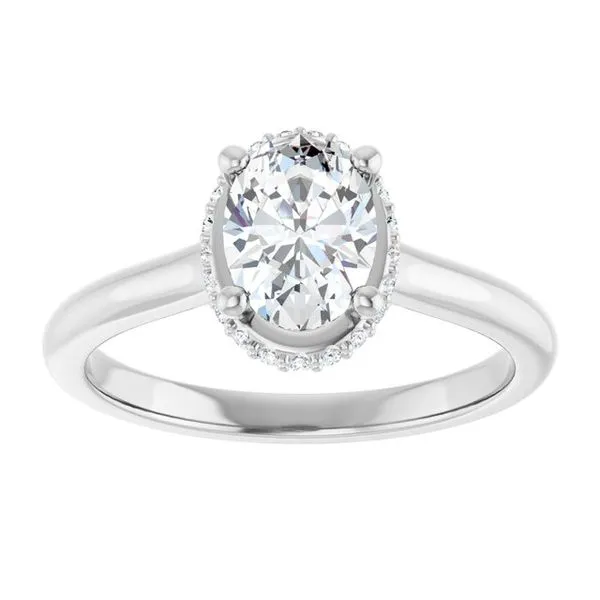 Hidden Halo-Style Engagement Ring Image 3 Futer Bros Jewelers York, PA