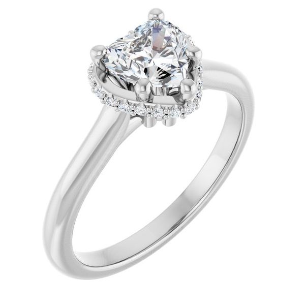 Hidden Halo-Style Engagement Ring