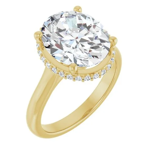 Hidden Halo-Style Engagement Ring Don's Jewelry & Design Washington, IA