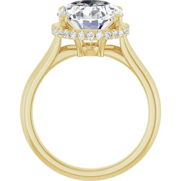 Hidden Halo-Style Engagement Ring Image 2 Vulcan's Forge LLC KANSAS CITY, MO