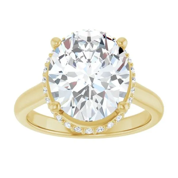 Hidden Halo-Style Engagement Ring Image 3 Don's Jewelry & Design Washington, IA