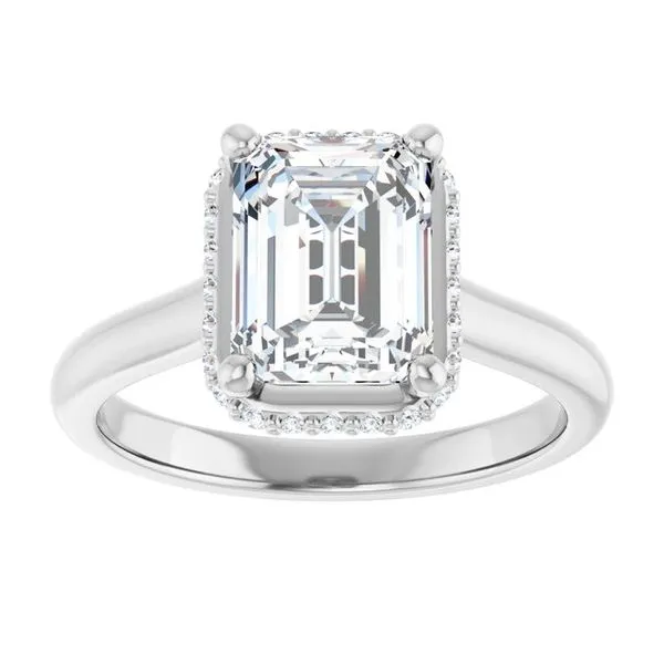 Hidden Halo-Style Engagement Ring Image 3 Austin's Fine Diamonds & Jewelry Lyndhurst, NJ
