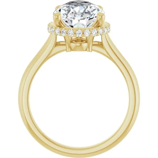 Hidden Halo-Style Engagement Ring Image 2 JF Jones Jewelers Rochester, NY