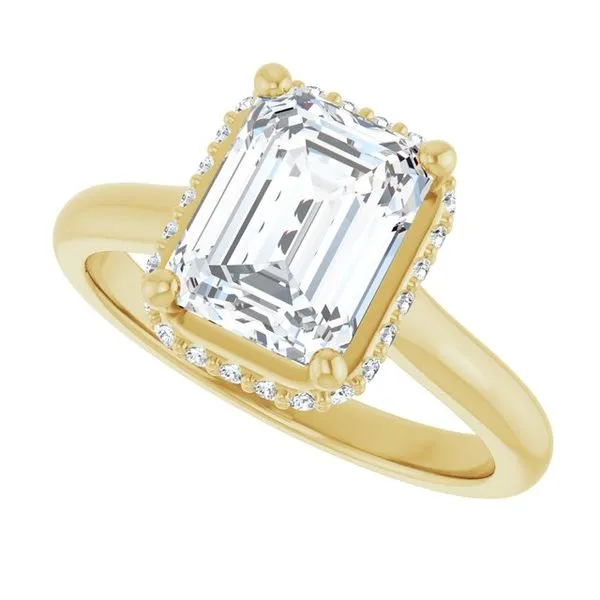 Hidden Halo-Style Engagement Ring Image 5 JF Jones Jewelers Rochester, NY