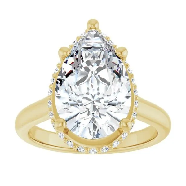 Hidden Halo-Style Engagement Ring Image 3 JF Jones Jewelers Rochester, NY