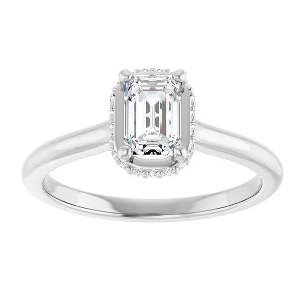Hidden Halo-Style Engagement Ring Image 3 Austin's Fine Diamonds & Jewelry Lyndhurst, NJ