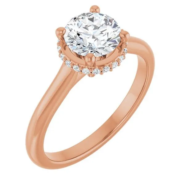 Hidden Halo-Style Engagement Ring