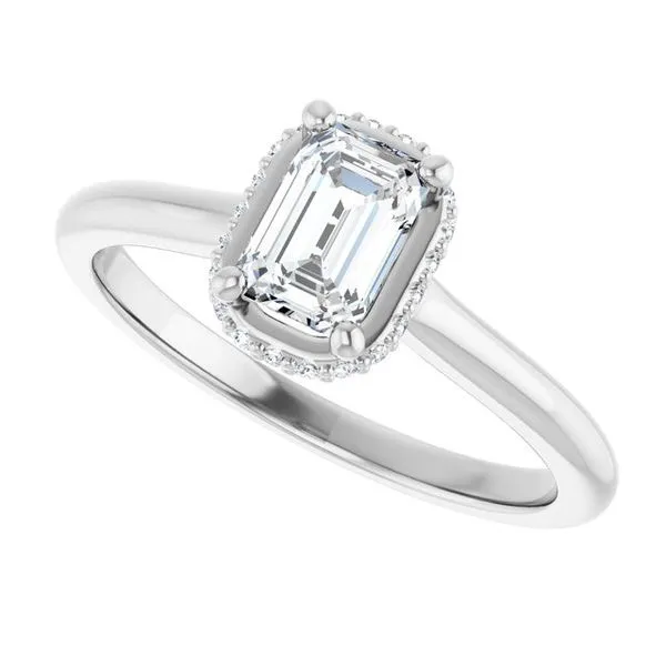 Hidden Halo-Style Engagement Ring Image 5 J. Thomas Jewelers Rochester Hills, MI