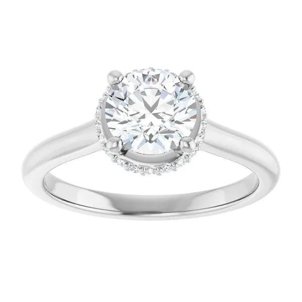 Hidden Halo-Style Engagement Ring Image 3 Austin's Fine Diamonds & Jewelry Lyndhurst, NJ