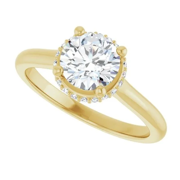 Hidden Halo-Style Engagement Ring Image 5 Vulcan's Forge LLC KANSAS CITY, MO