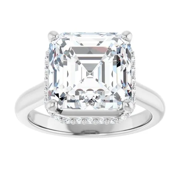 Hidden Halo-Style Engagement Ring Image 3 The Jewelry Source El Segundo, CA