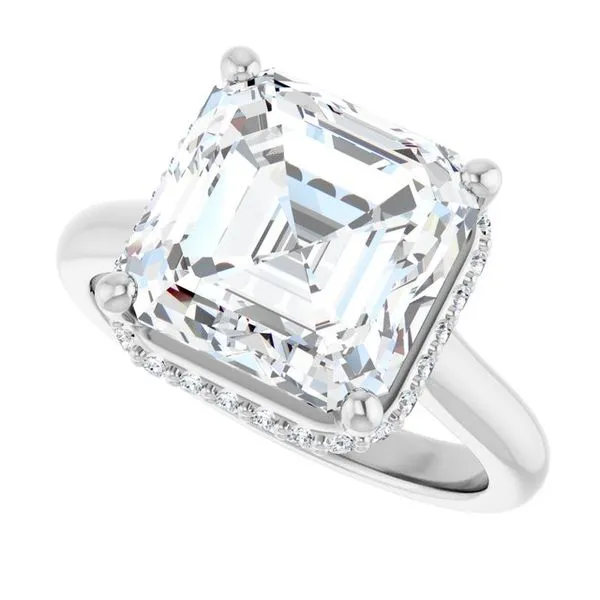 Hidden Halo-Style Engagement Ring Image 5 Ask Design Jewelers Olean, NY