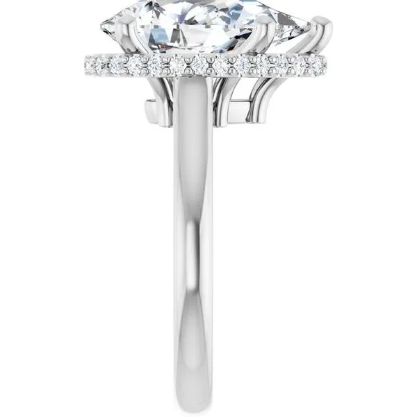 Hidden Halo-Style Engagement Ring Image 4 Ask Design Jewelers Olean, NY