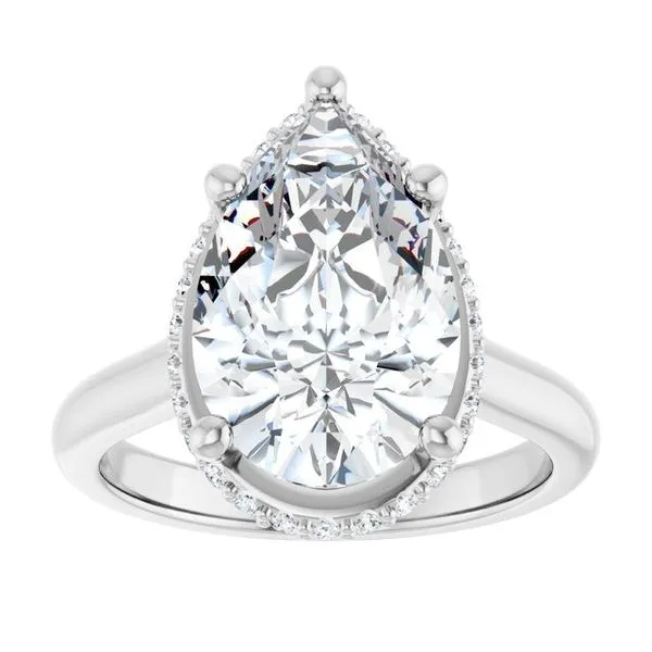 Hidden Halo-Style Engagement Ring Image 3 JF Jones Jewelers Rochester, NY