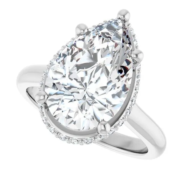 Hidden Halo-Style Engagement Ring Image 5 J. Thomas Jewelers Rochester Hills, MI
