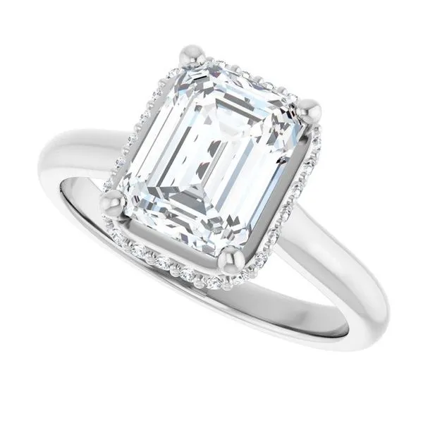 Hidden Halo-Style Engagement Ring Image 5 Don's Jewelry & Design Washington, IA