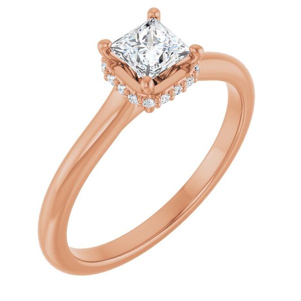 Hidden Halo-Style Engagement Ring