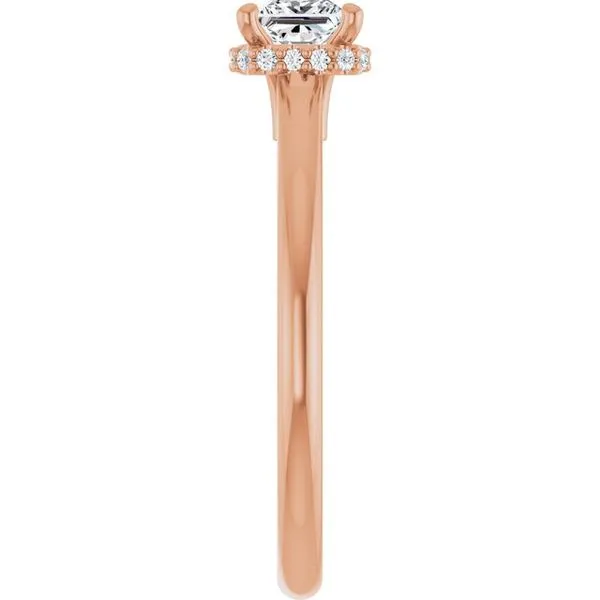 Hidden Halo-Style Engagement Ring Image 4 Don's Jewelry & Design Washington, IA