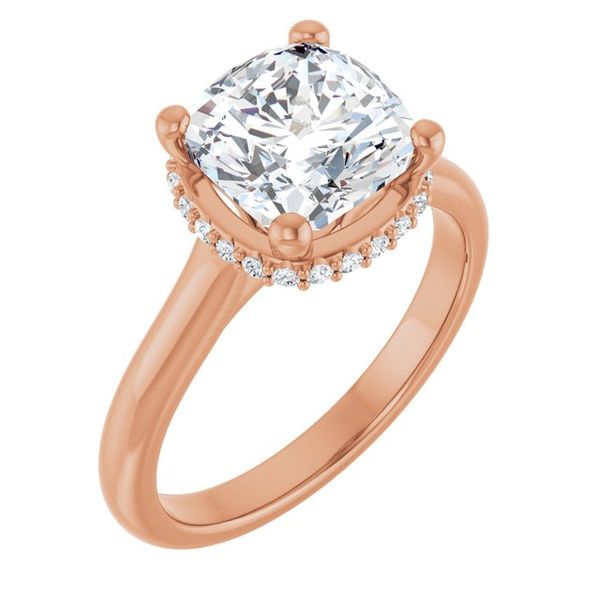 Hidden Halo-Style Engagement Ring