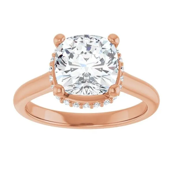 Hidden Halo-Style Engagement Ring Image 3 Austin's Fine Diamonds & Jewelry Lyndhurst, NJ