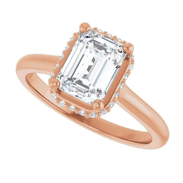 Hidden Halo-Style Engagement Ring Image 5 Vulcan's Forge LLC KANSAS CITY, MO