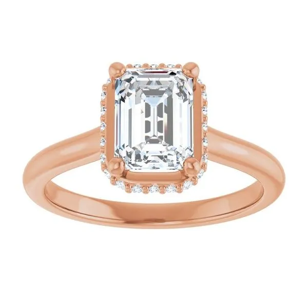 Hidden Halo-Style Engagement Ring Image 3 JF Jones Jewelers Rochester, NY