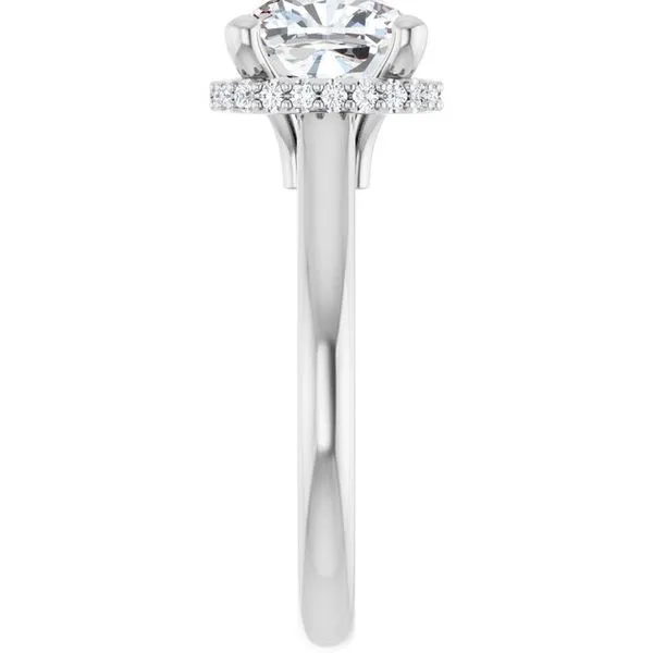 Hidden Halo-Style Engagement Ring Image 4 Natale Jewelers Sewell, NJ
