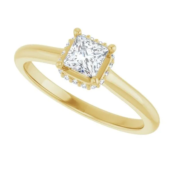 Hidden Halo-Style Engagement Ring Image 5 Raleigh Diamond Fine Jewelry Raleigh, NC