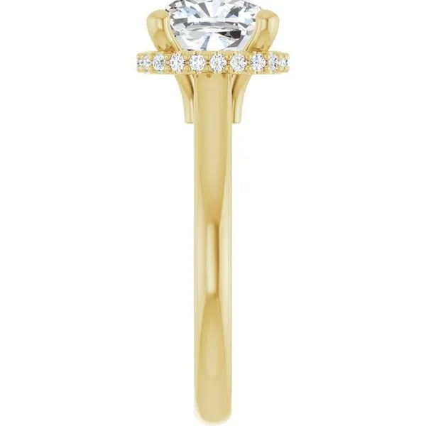 Hidden Halo-Style Engagement Ring Image 4 Vulcan's Forge LLC KANSAS CITY, MO