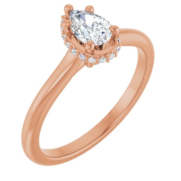 Hidden Halo-Style Engagement Ring