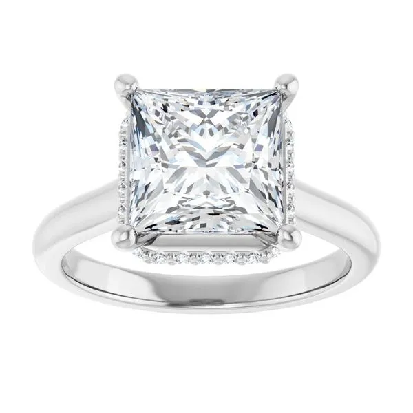 Hidden Halo-Style Engagement Ring Image 3 Futer Bros Jewelers York, PA