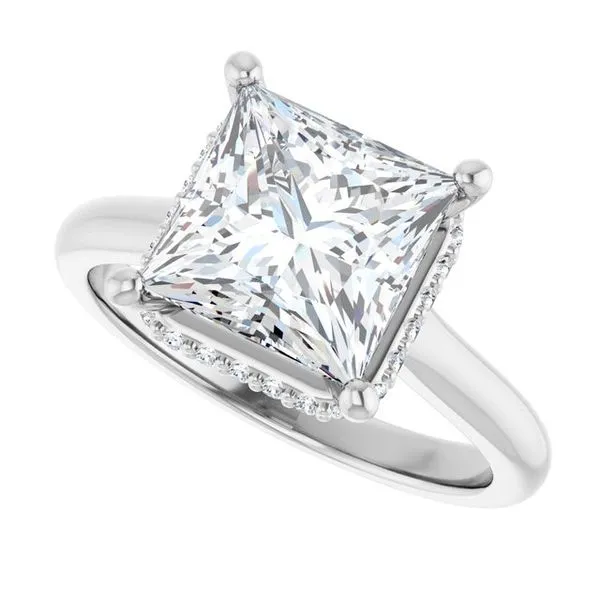 Hidden Halo-Style Engagement Ring Image 5 Raleigh Diamond Fine Jewelry Raleigh, NC