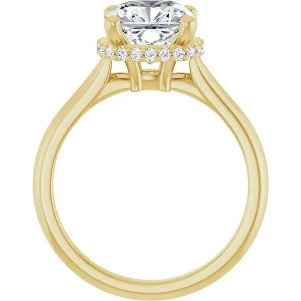 Hidden Halo-Style Engagement Ring Image 2 J. West Jewelers Round Rock, TX