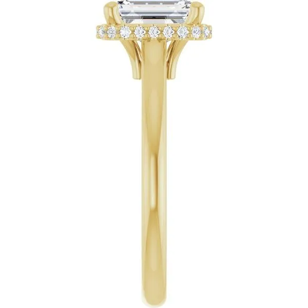 Hidden Halo-Style Engagement Ring Image 4 Don's Jewelry & Design Washington, IA