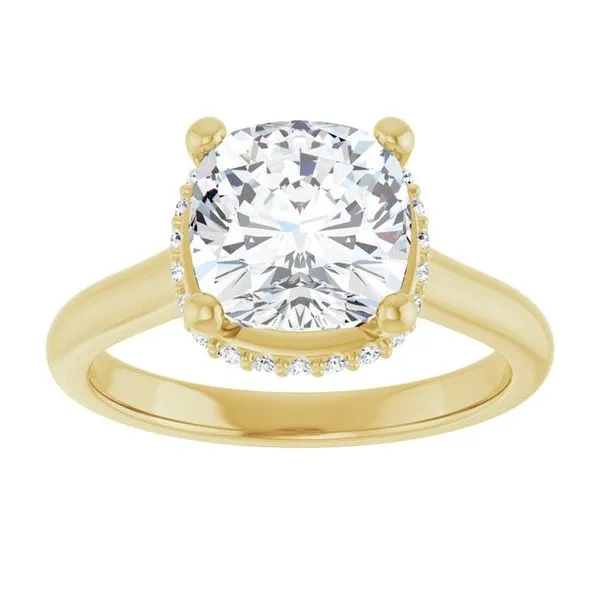 Hidden Halo-Style Engagement Ring Image 3 Futer Bros Jewelers York, PA