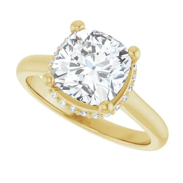 Hidden Halo-Style Engagement Ring Image 5 JF Jones Jewelers Rochester, NY