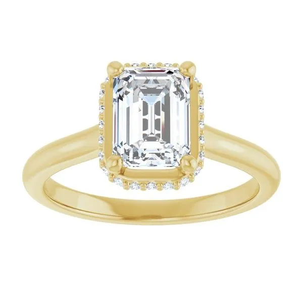 Hidden Halo-Style Engagement Ring Image 3 Don's Jewelry & Design Washington, IA