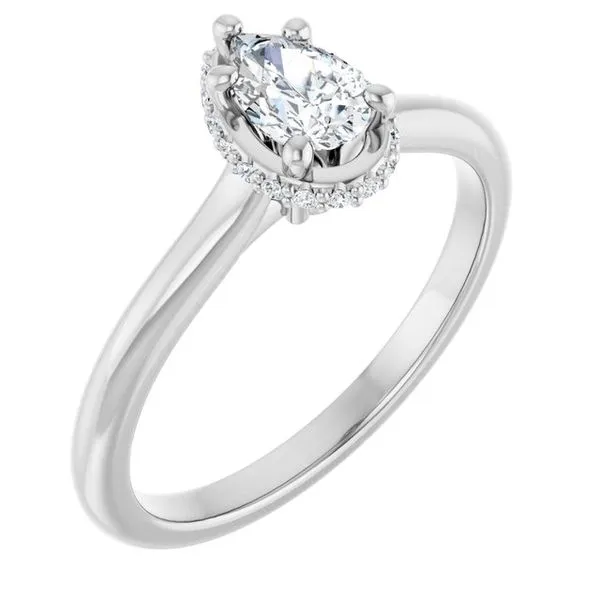 Hidden Halo-Style Engagement Ring Hudson Valley Goldsmith New Paltz, NY